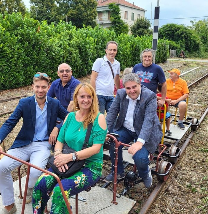 Gianluca Gavazza: &quot;Grande successo per l’iniziativa dei ferrocicli sulla linea Chivasso-Asti&quot;
