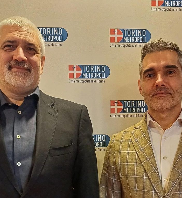 Massimo Ramello insieme al consigliere metropolitano delegato all’Ambiente Alessandro Sicchiero