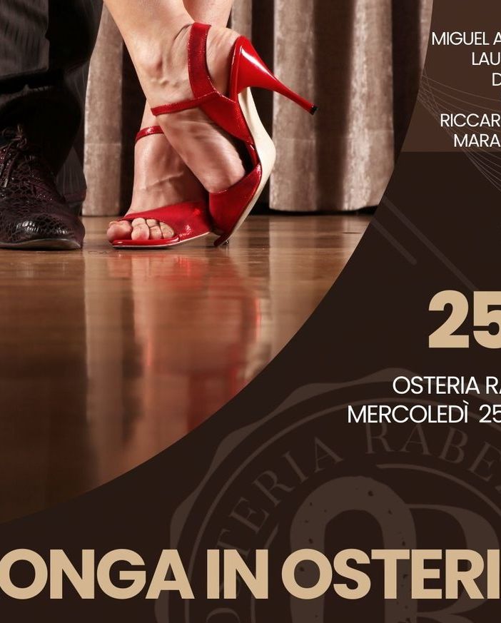 “Milonga in Osteria”: musica dal vivo e tango all’Osteria Rabezzana