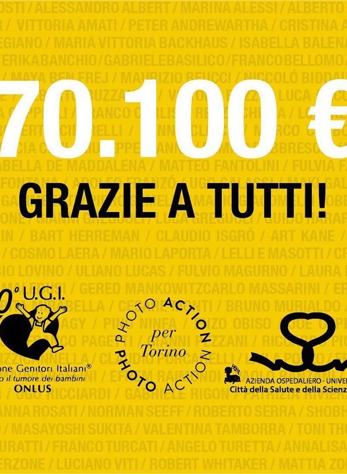 Photo action per Torino, raccolti più di 70mila euro