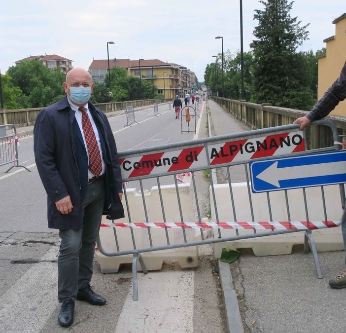 Alpignano, Coldiretti protesta: &quot;Non basta la riapertura parziale del ponte nuovo&quot;
