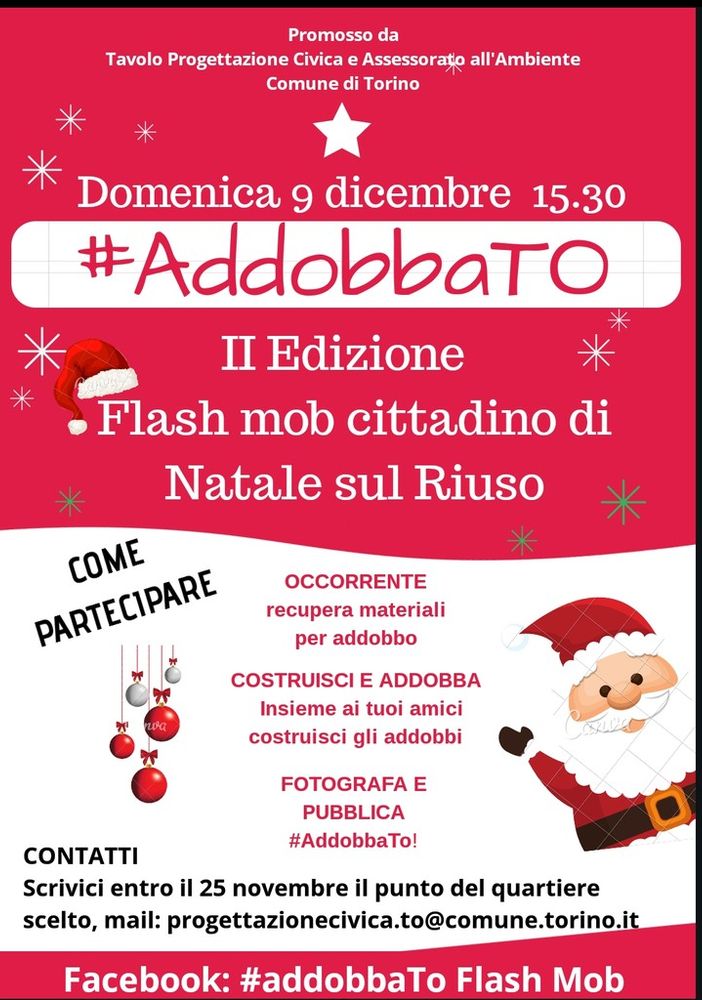 #addobaTO2018, Flash Mob di Natale della Città di Torino
