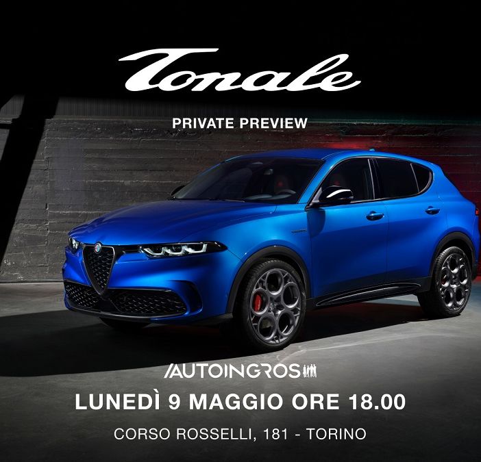 L’attesa sta per terminare: il 9 Maggio Alfa Romeo Tonale presentata in Anteprima da Autoingros a Torino