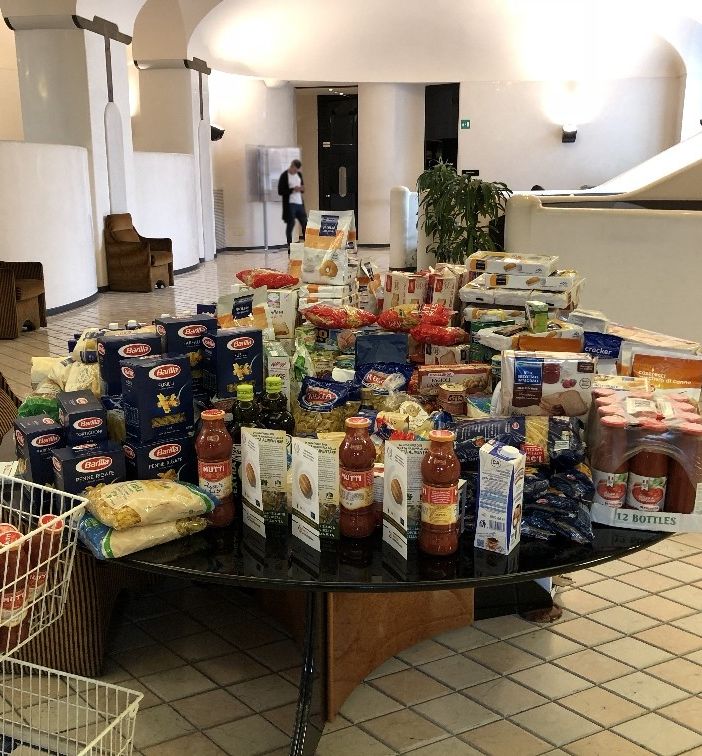 La colletta alimentare arriva in Banca: raccolte 6 tonnellate di viveri