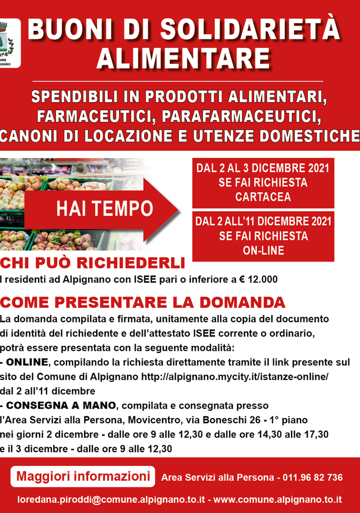 locandina buoni spesa