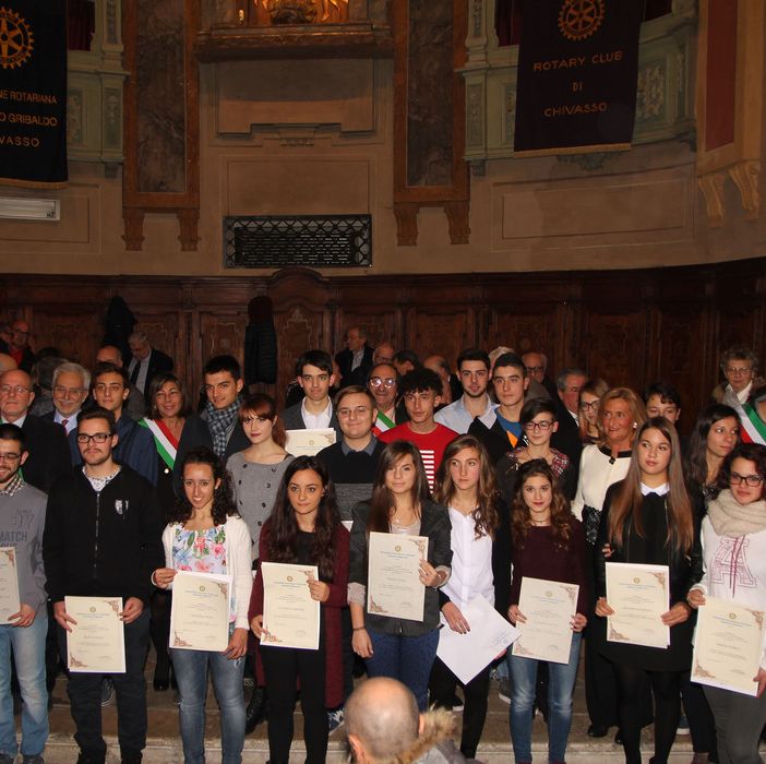 Consegnate le borse di studio del Rotary Chivasso, tutti i premiati