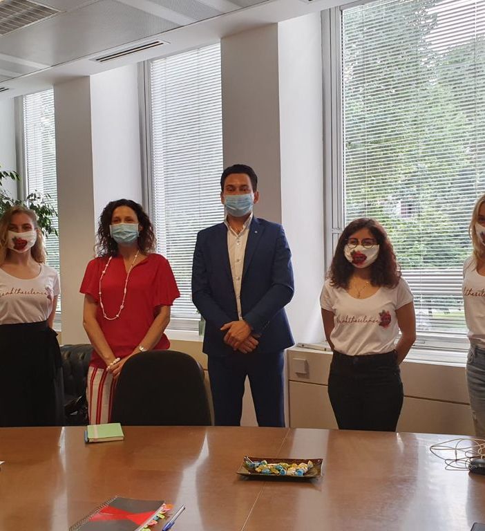 l'incontro tra le volontarie di Break The Silence con l'Assessore Chiara Caucino tenutosi nel 2020