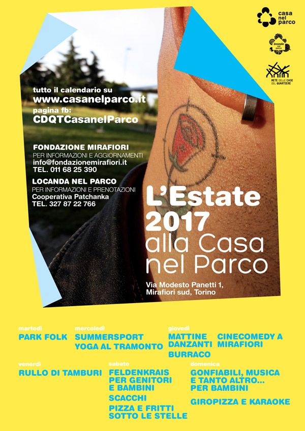 Torino, estate alla Casa nel Parco: cinema sotto le stelle, danze per famiglie e buon cibo