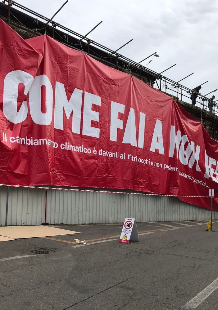 Striscione pro-clima di Chieri