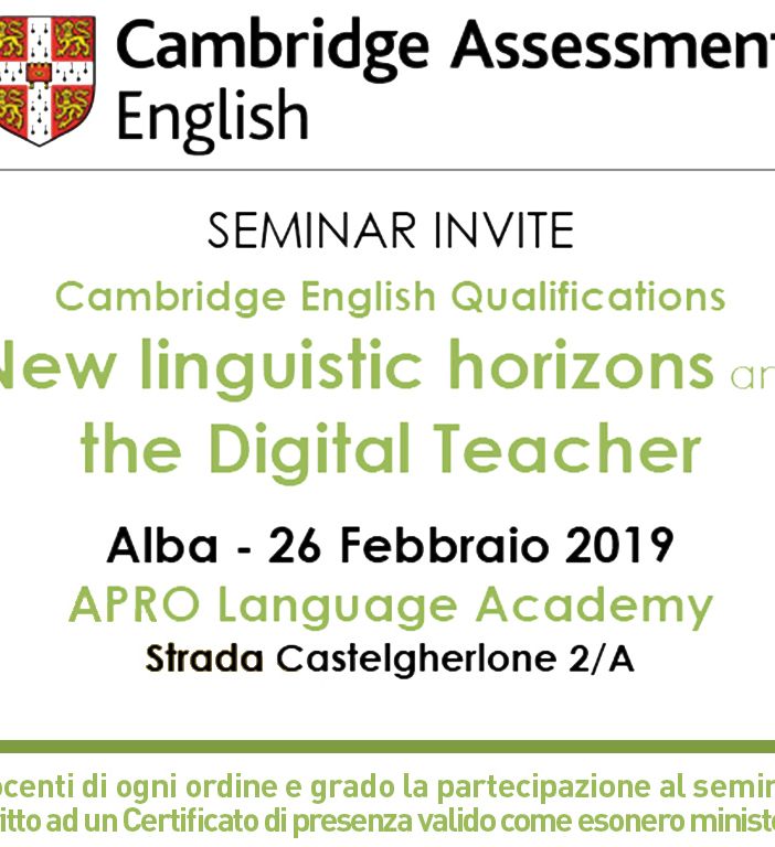 Ad Alba il prossimo seminario dell’Università di Cambridge