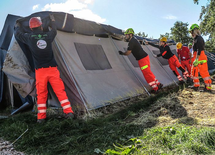 Chiuso il campo di accoglienza Anpas ad Amatrice