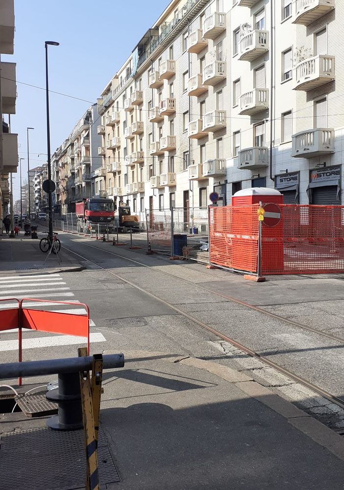 I cantieri stradali in via Bianchi