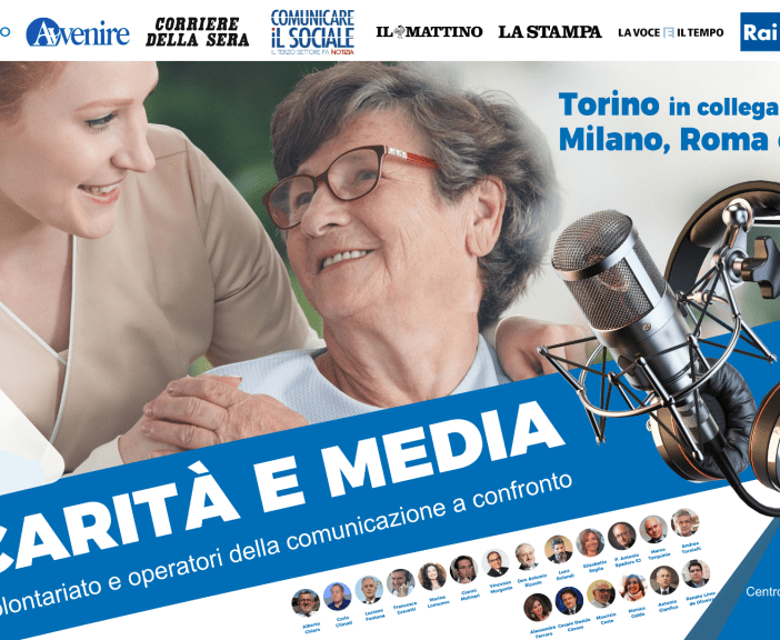Carità e Media: Torino collegata con altre 3 grandi città per discuterne