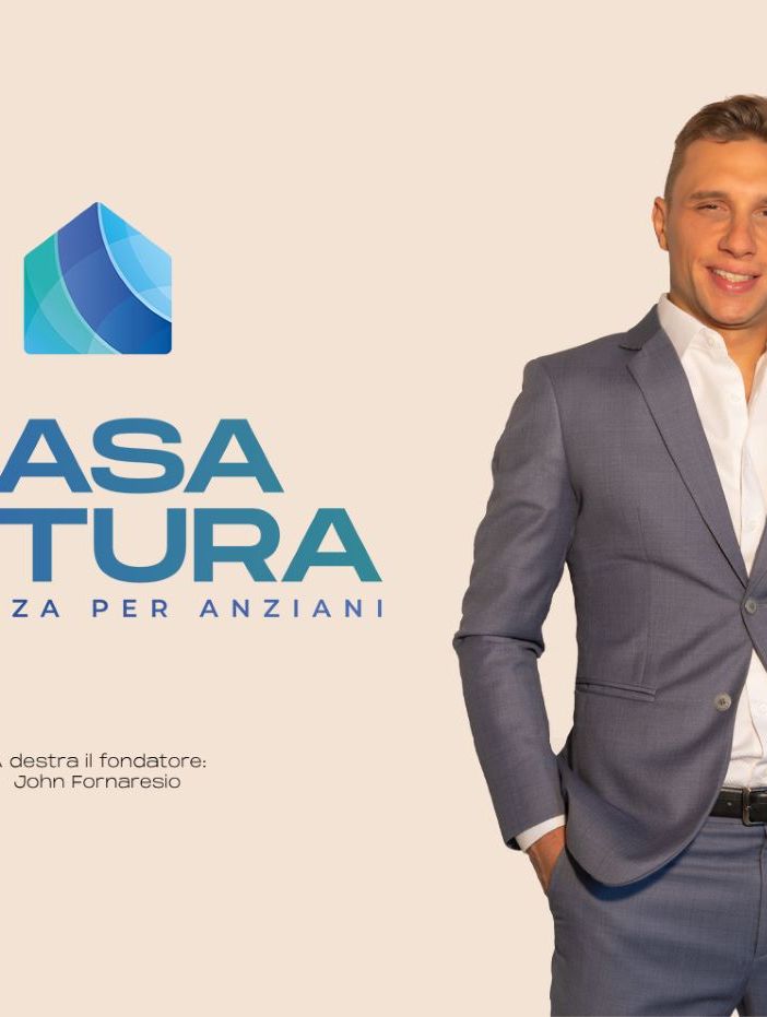 persona in piedi davanti a un marchio