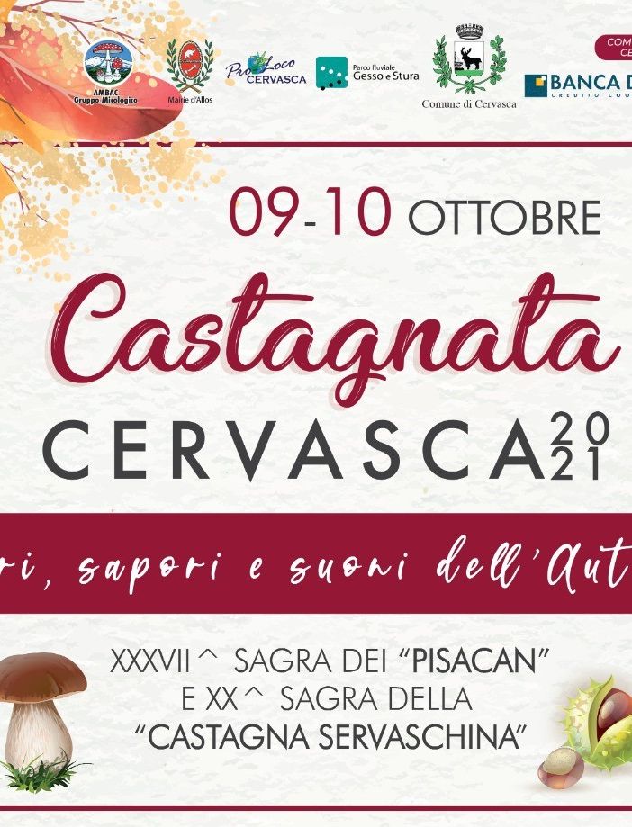 A Cervasca si festeggiano i colori, sapori e suoni dell'autunno!