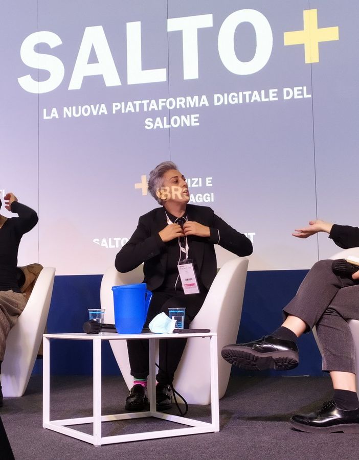 Cathy La Torre al Salone del Libro