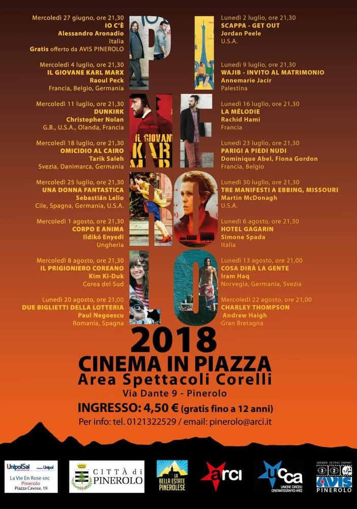 La Bella estate pinerolese ripropone la suggestione del cinema all'aperto