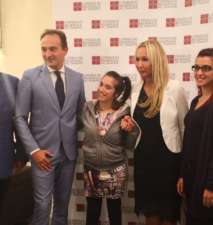 Druento: sulla sedia a rotelle fin dalla nascita, Virginia inaugura la sua scuola di ballo con Malagò