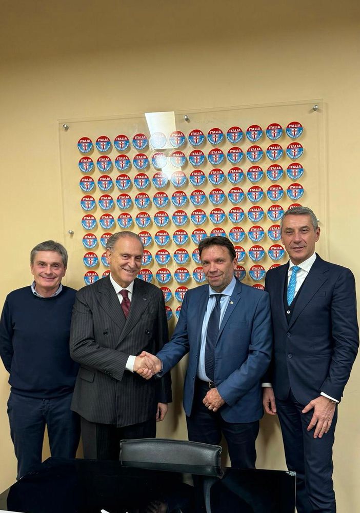 Claudio Leone con i vertici UDC