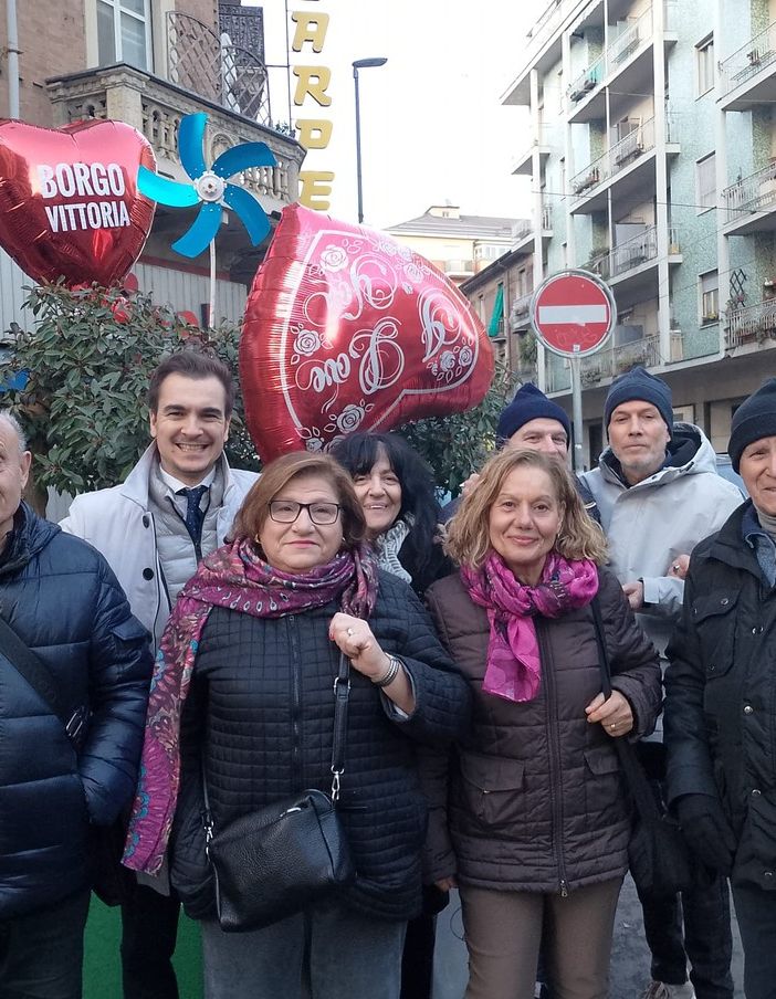 A Borgo Vittoria le aiuole si vestono d'amore per San Valentino