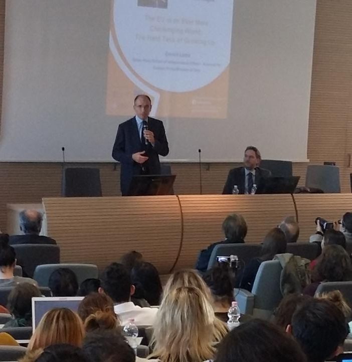 Enrico Letta parla del futuro dell'Europa al Campus Einaudi