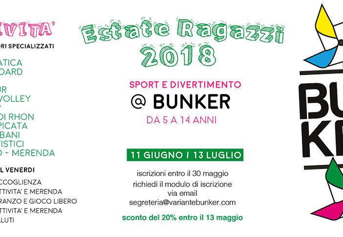 Al Bunker torna l'estate ragazzi