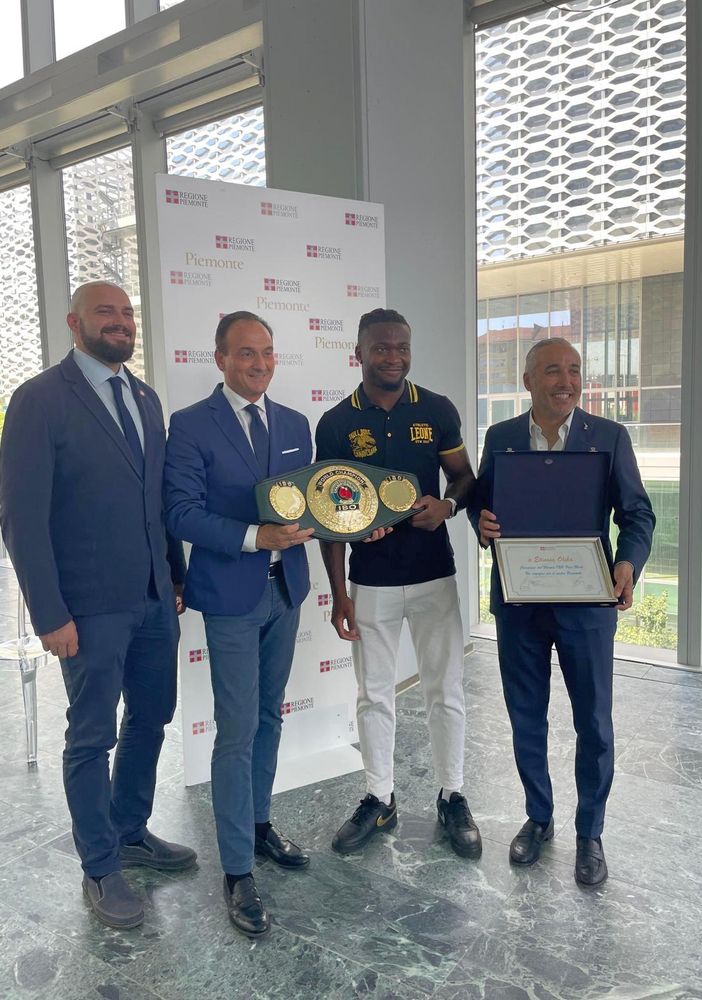 Etinosa Oliha premiato in Regione