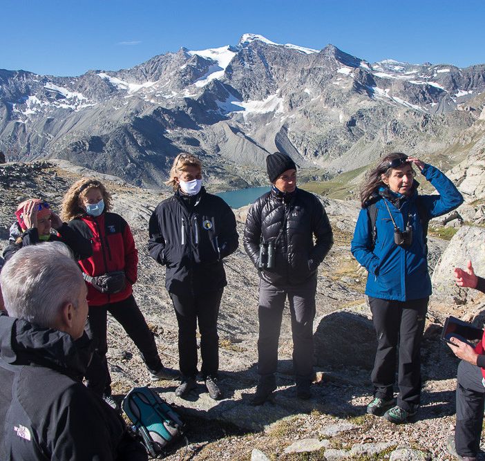 Foto di Elio Tompetrini, un momento della visita con i verificatori IUCN