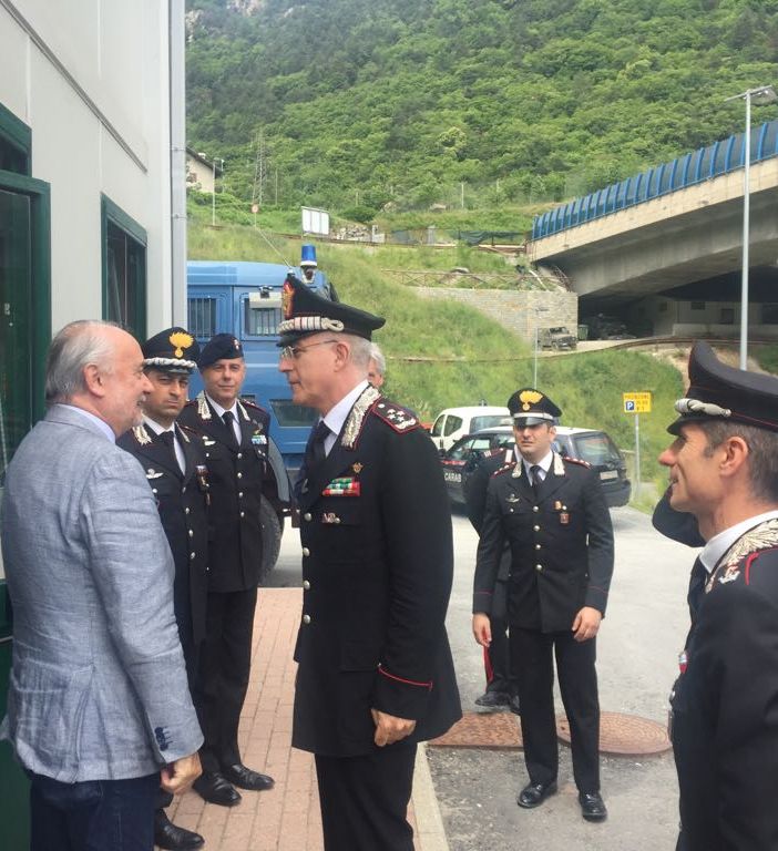 Il Comandante Generale dei Carabinieri visita il cantiere italiano della Torino-Lione in Valsusa