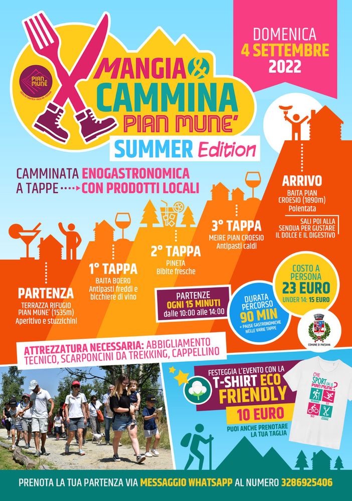 C’è la &quot;Mangia e Cammina” di Pian Munè di Paesana