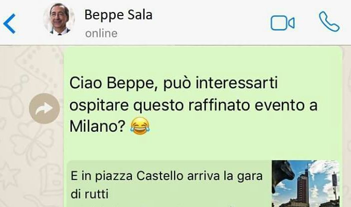 Appendino &quot;scrive&quot; a Sala: &quot;Cedesi  gara di rutti a Milano&quot;