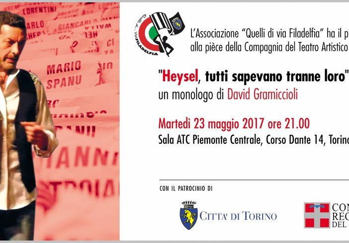 Domani sera a Torino &quot;Monologo per l'Heysel&quot; per non dimenticare