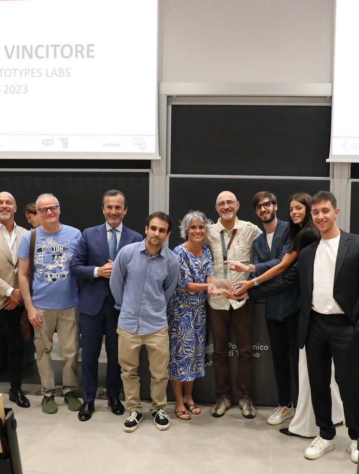 Premiazione nell'aula magna del Politecnico di Torino