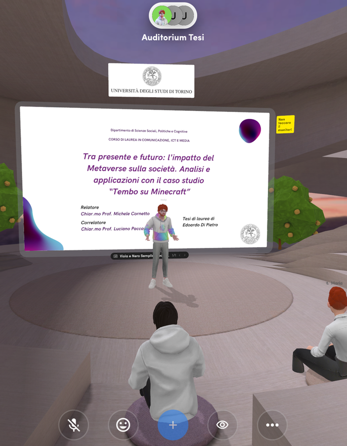 All'esame dal vivo e con l'avatar, a Torino primo laureato in Metaverso