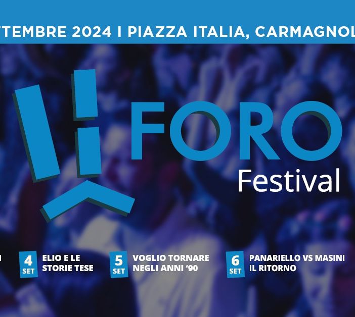 Foro Festival a Carmagnola, annullato l'evento &quot;Voglio tornare negli anni 90&quot;
