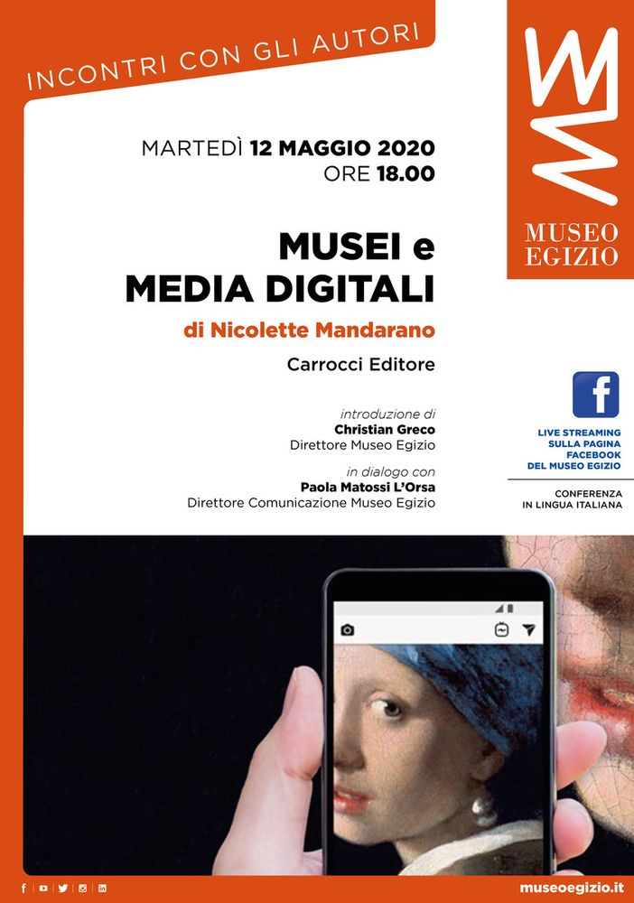 Il Museo Egizio presenta in live streaming il volume “Musei e media digitali” di Nicolette Mandarano