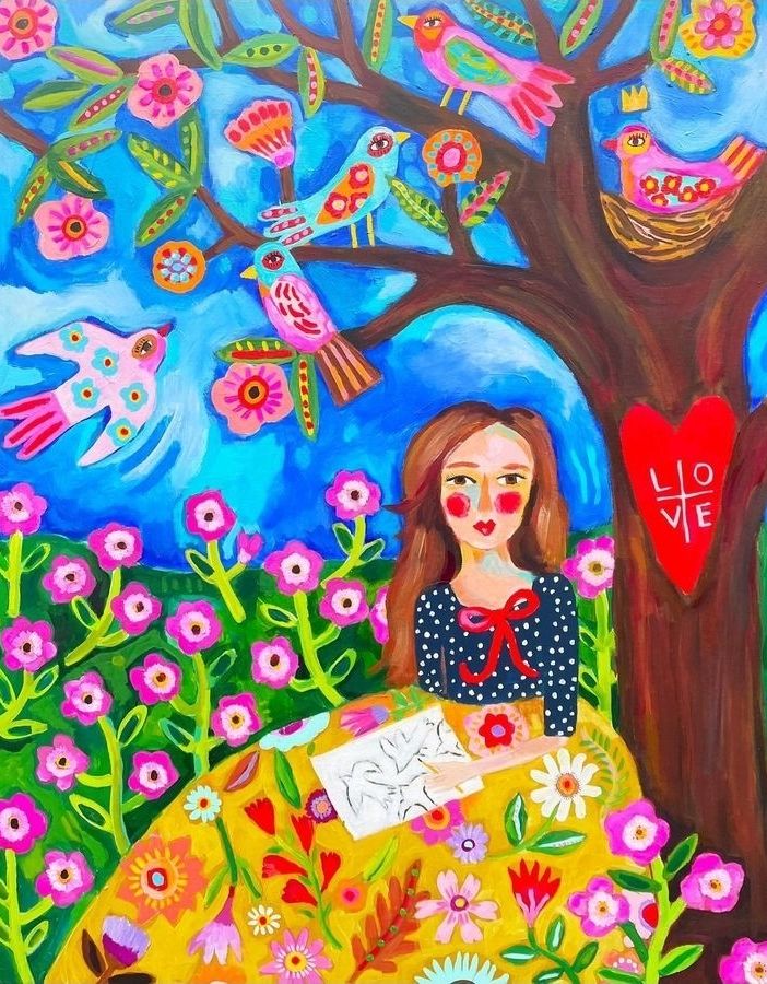 Dipinto della pittrice americana Julia Eves