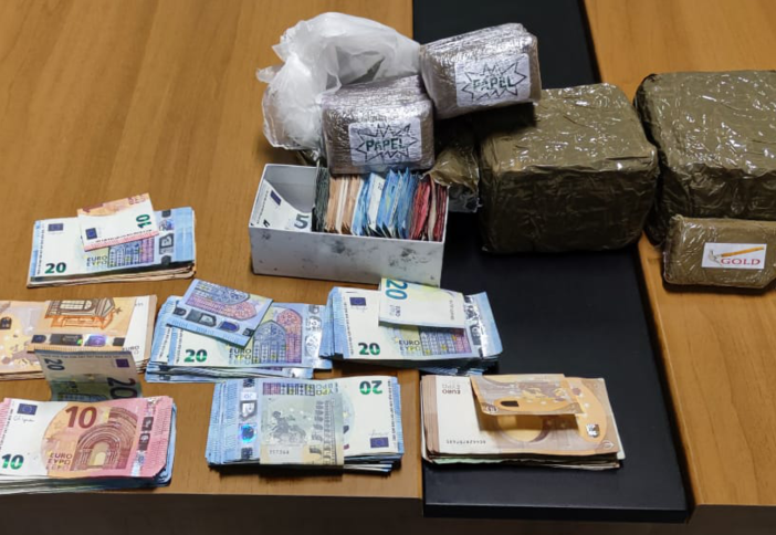 soldi e droga sequestrati dalla polizia