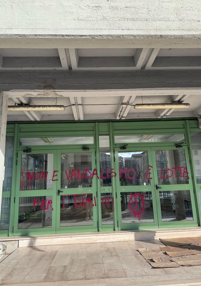 Il raid vandalico al Majorana