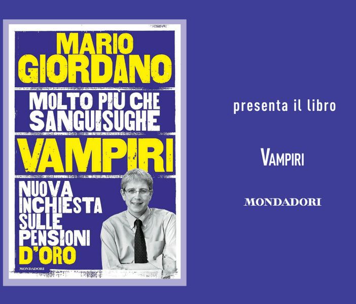 Mario Giordano presenta a Torino il libro &quot;Vampiri. Nuova inchiesta sulle pensioni d'oro&quot;