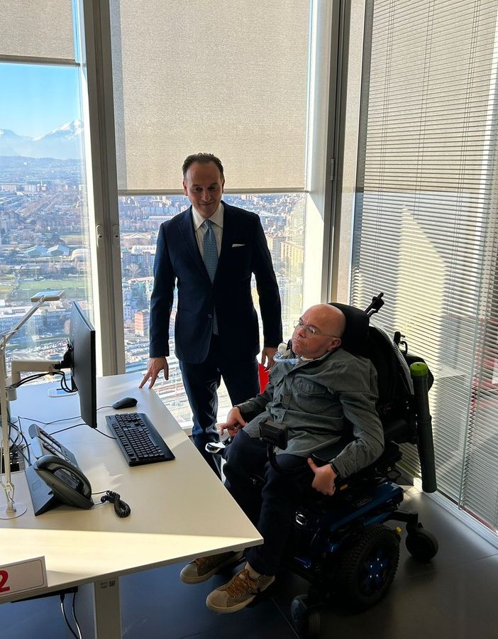 Massimiliano Caramazza e il governatore Alberto Cirio