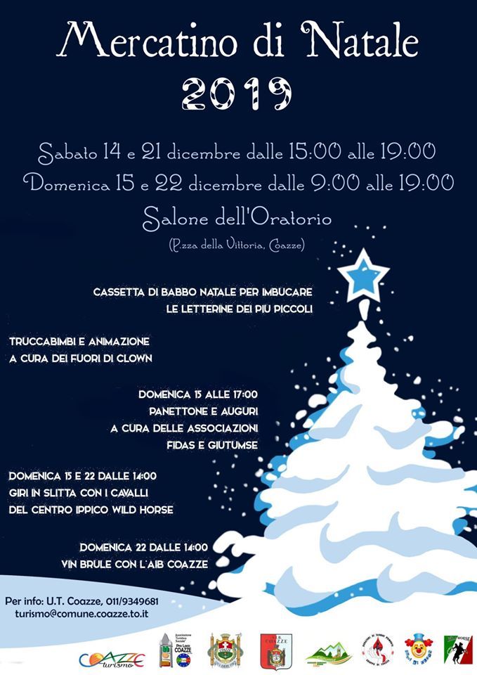 Gli eventi in programma a Coazze fino a Santo Stefano
