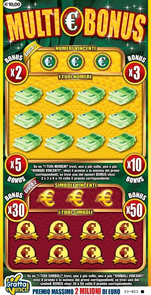 A  Vinovo vinti 30mila euro con il Gratta e Vinci “Multi Bonus”