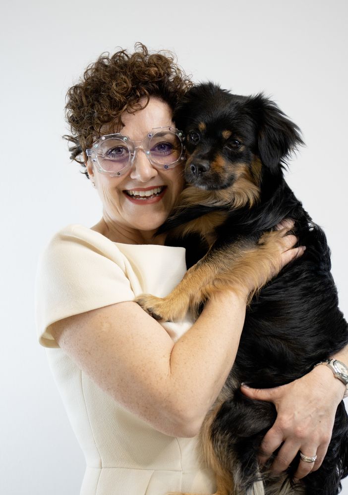 Nunzia Giunta con il suo cane Artù