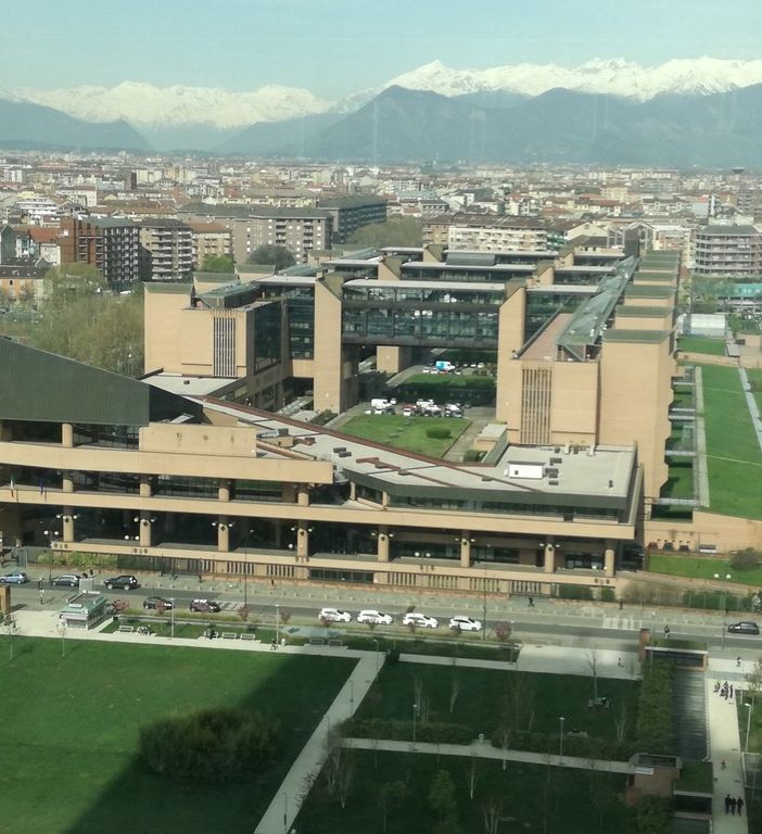 veduta dall'alto del Palagiustizia