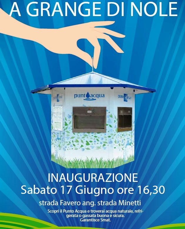 Frazione Grange di Nole inaugura il punto acqua SMAT