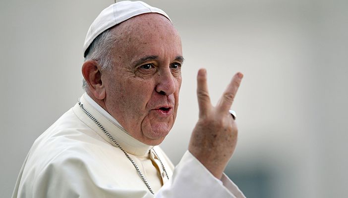 papa francesco e presentazione cinemambiente 2023