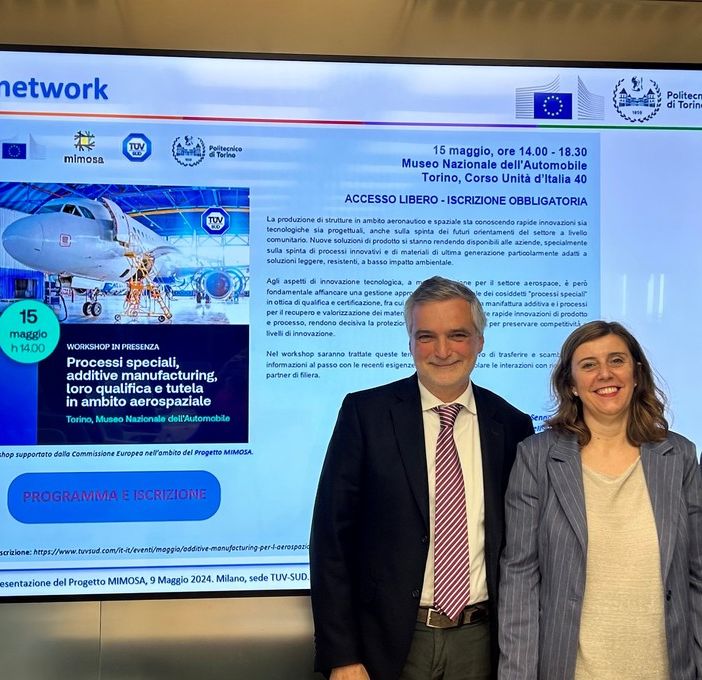 Con il progetto Mimosa una nuova era nell'aviazione con il Politecnico e TÜV Italia
