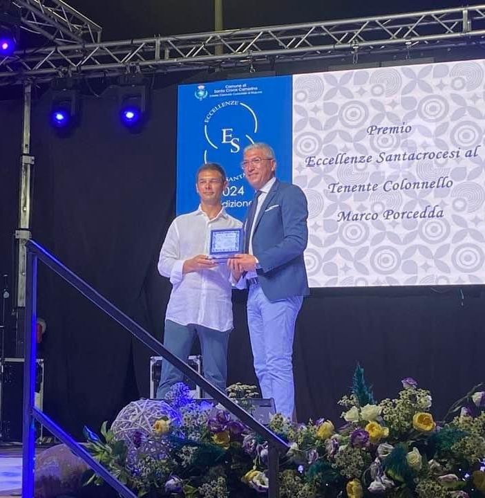 Un premio per l'assessore alla Sicurezza Marco Porcedda