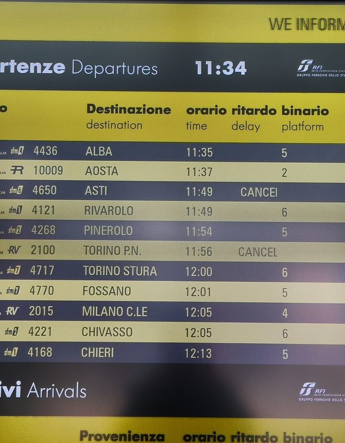 Decine di persone partite stamattina da Porta Nuova
